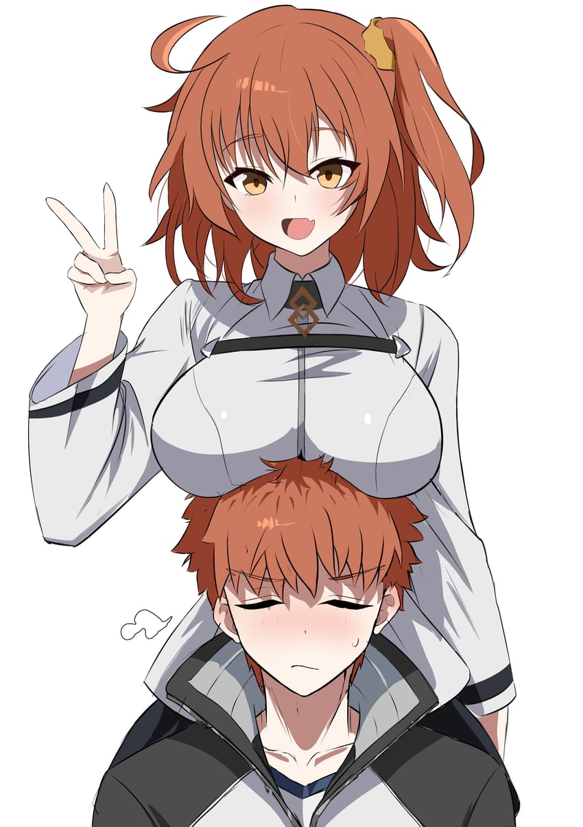 fujimaru ritsuka and emiya shirou (fate and 2 more) drawn by shokobr
