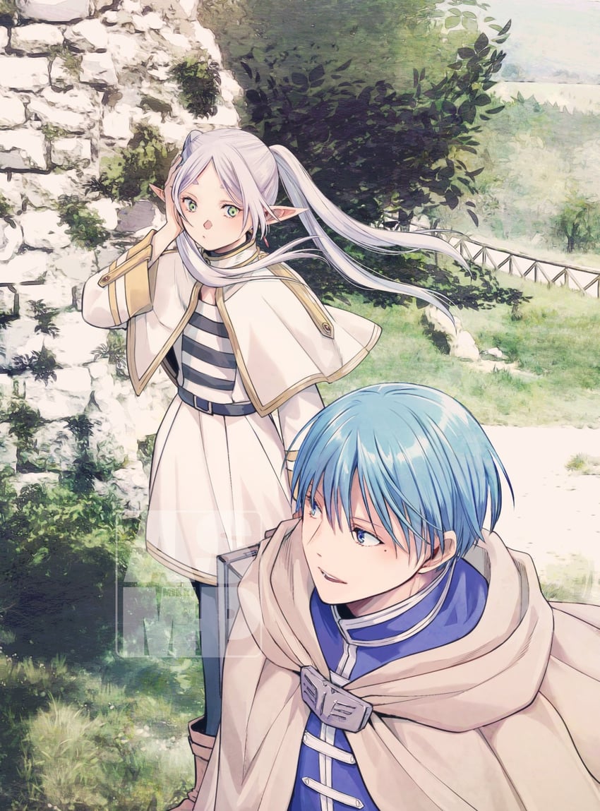 frieren and himmel (sousou no frieren) drawn by mikki_(asmp)