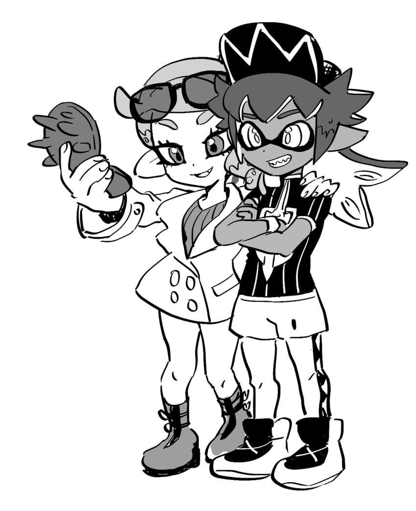 inkling player character, inkling girl, leon, inkling boy, and sonia (pokemon and 2 more) drawn by dede_(qwea_00000)