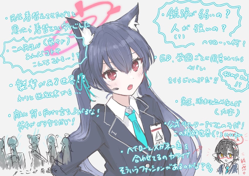 shiroko, hoshino, nonomi, serika, and ayane (blue archive and 1 more) drawn by pine_(pineapple5459)