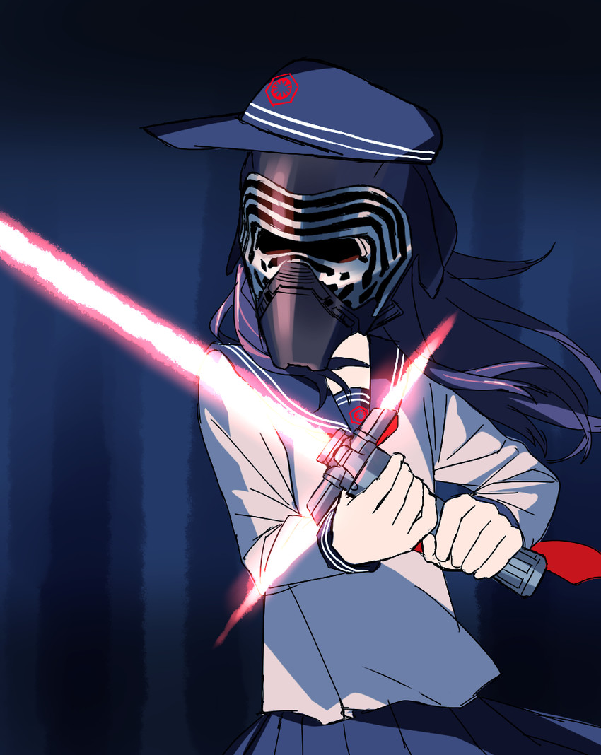 akatsuki and kylo ren (kantai collection and 2 more) drawn by blew_andwhite