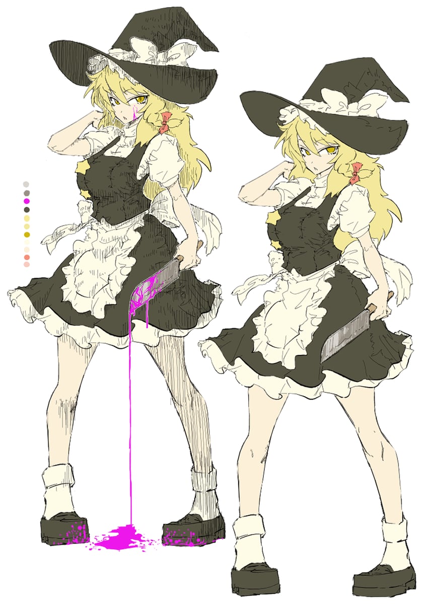 kirisame marisa and suzu (touhou and 1 more) drawn by veerecursion