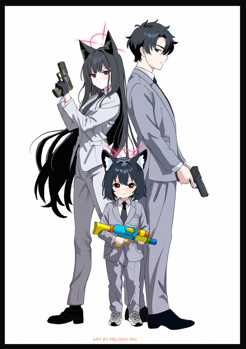 sensei and yukino (blue archive and 1 more) drawn by melissa_v2