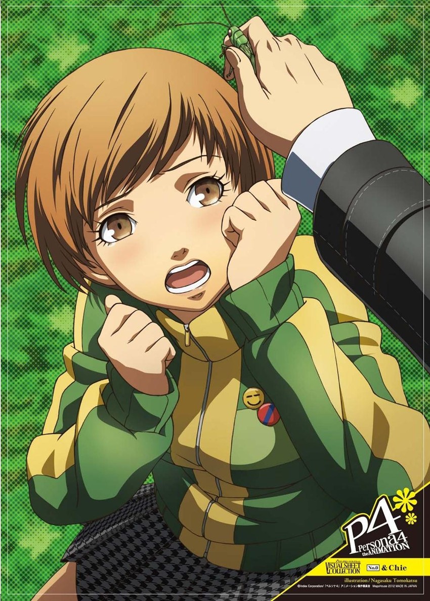 narukami yu and satonaka chie (persona and 2 more) drawn by nagasaku_tomokatsu
