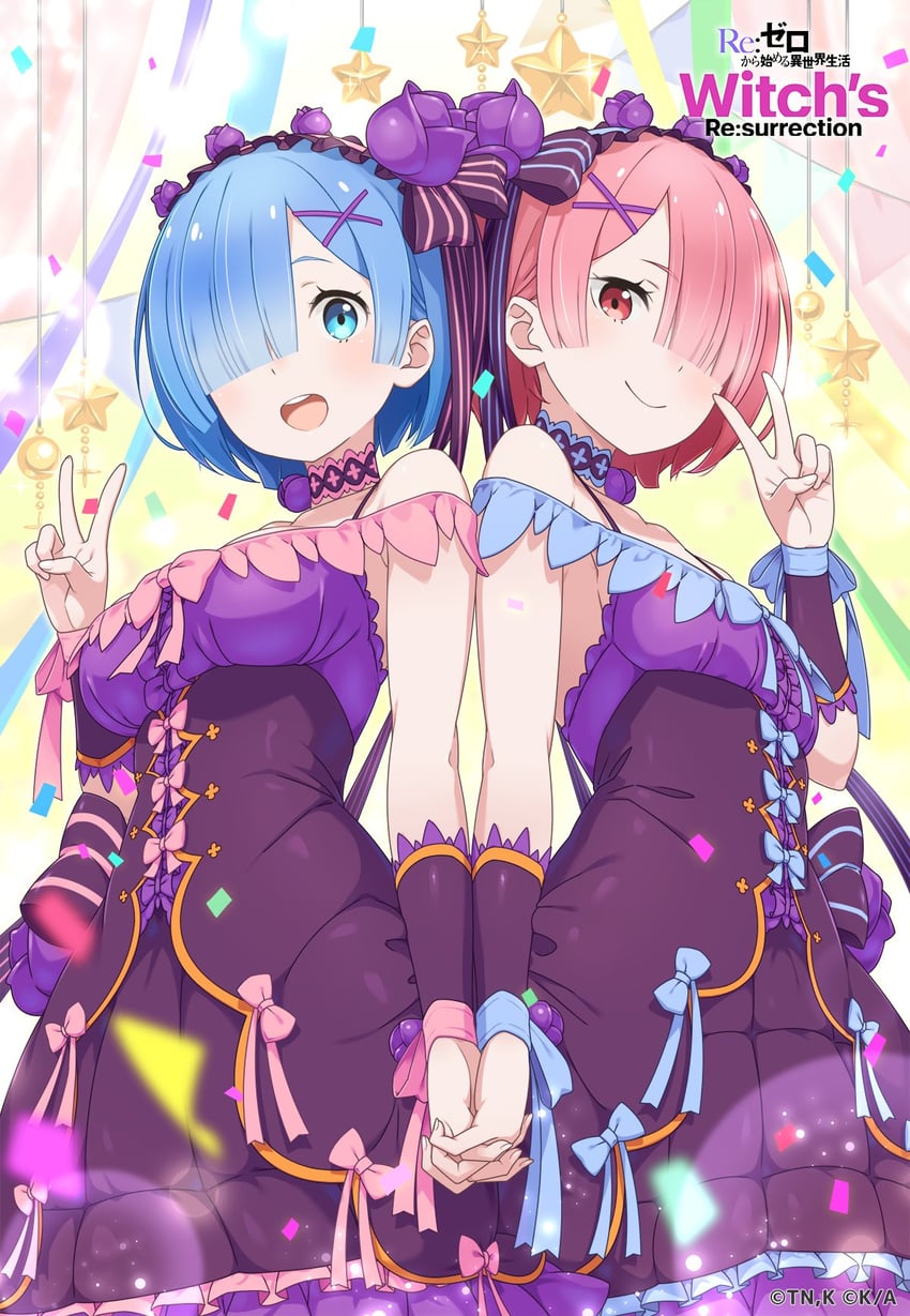 rem and ram (re:zero kara hajimeru isekai seikatsu and 1 more)