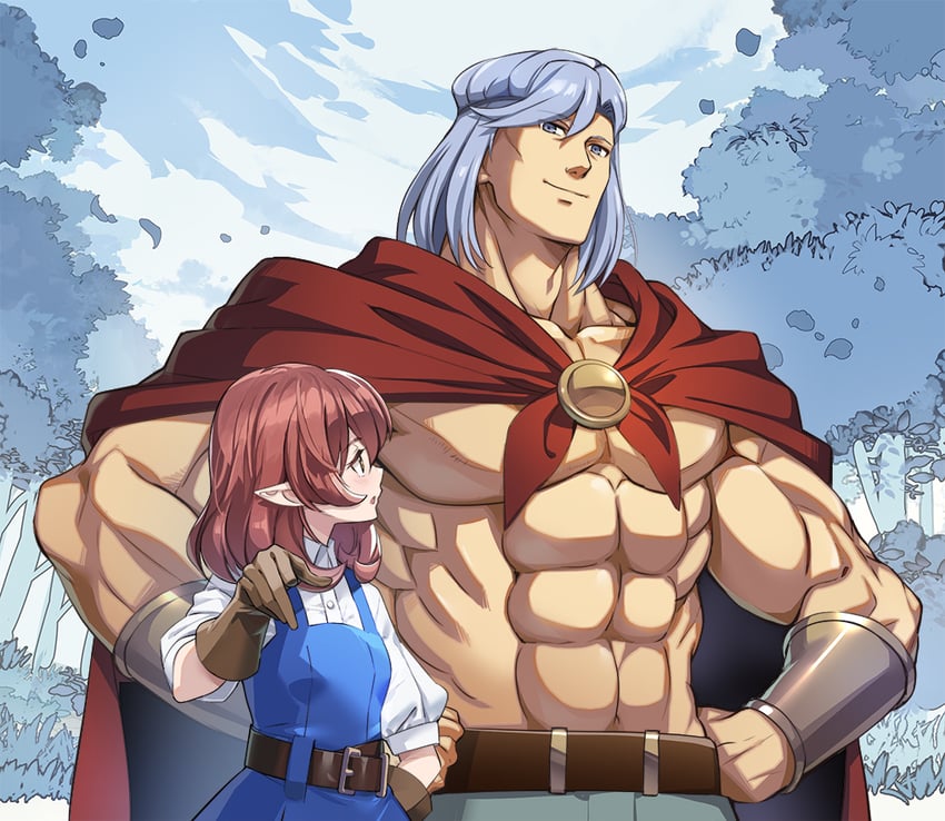 vermilio and helck (helck) drawn by nyoro_(nyoronyoro000)