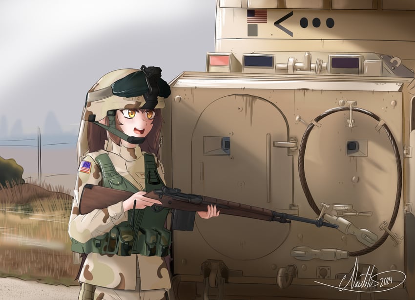 m14 (girls' frontline) drawn by nautilusss168