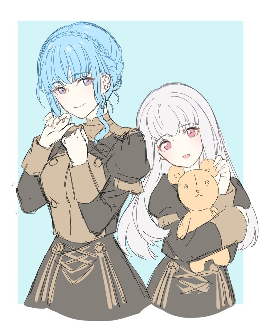 lysithea von ordelia and marianne von edmund (fire emblem and 1 more) drawn by shiosoda