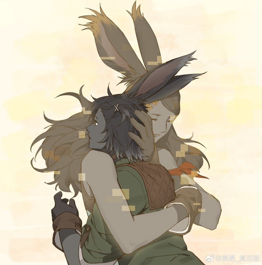 erenville and cahciua (final fantasy and 1 more) drawn by mbomb