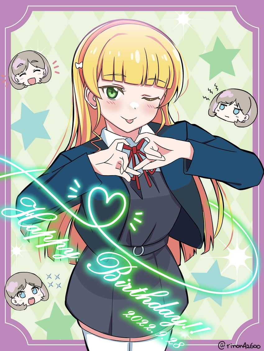 heanna sumire and tang keke (love live! and 1 more) drawn by rinon42600
