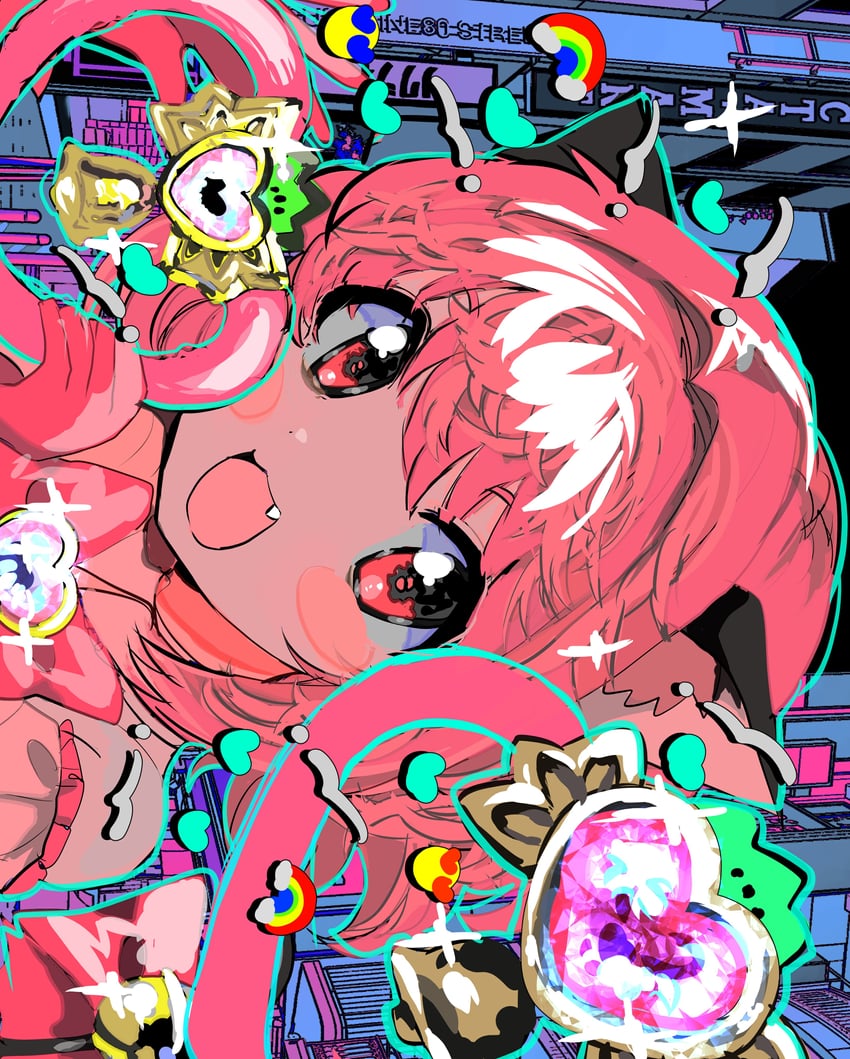 momomiya ichigo and mew ichigo (tokyo mew mew) drawn by momae_mac
