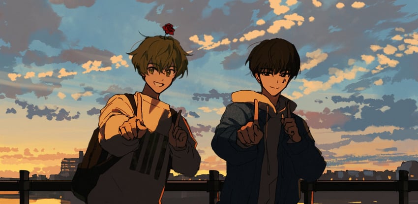 juntae kim and hyubok (real life) drawn by dust_girl