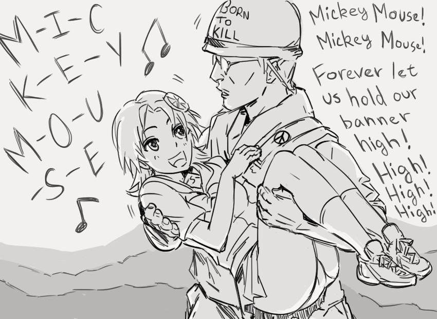 m16a4 and j.t. "joker" davis (disney and 2 more) drawn by bb_(baalbuddy)