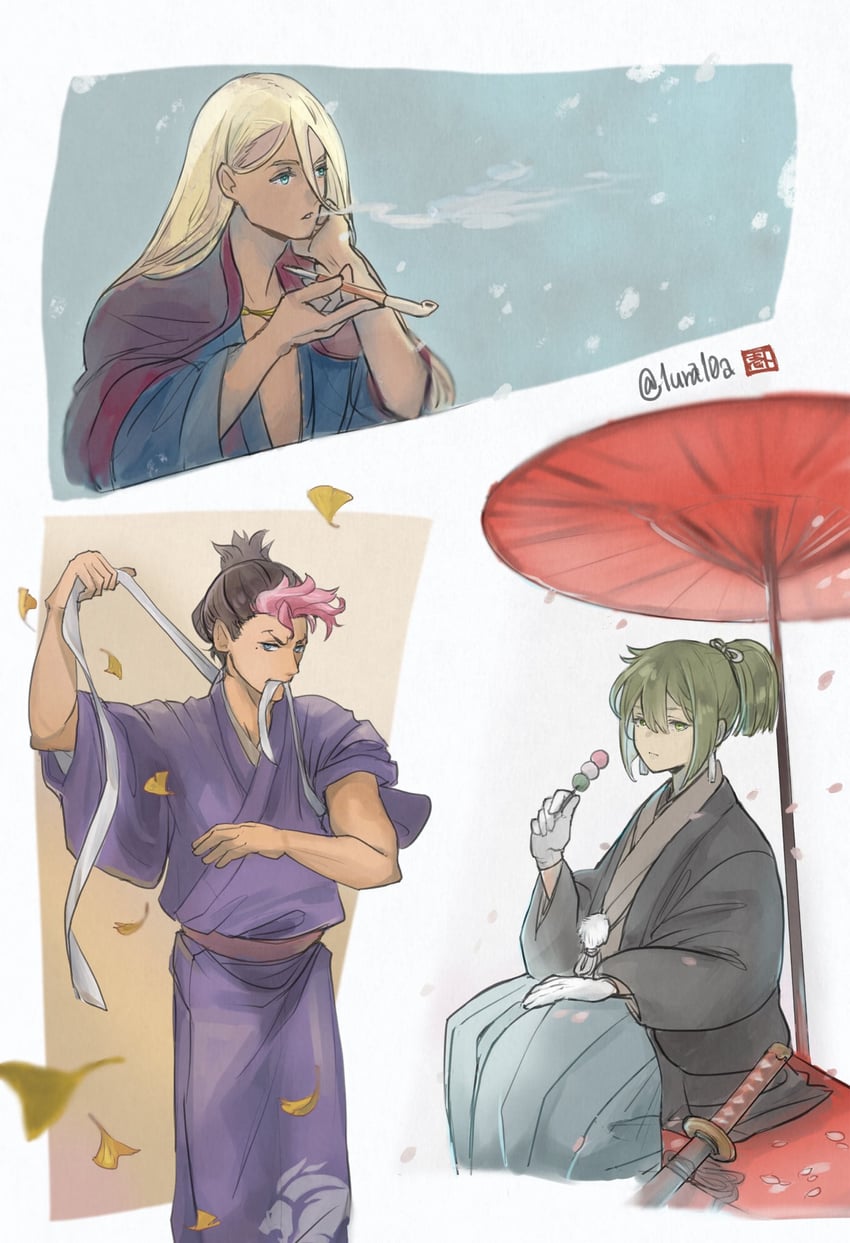 guel jeturk, elan ceres, and shaddiq zenelli (gundam and 1 more) drawn by ichiura