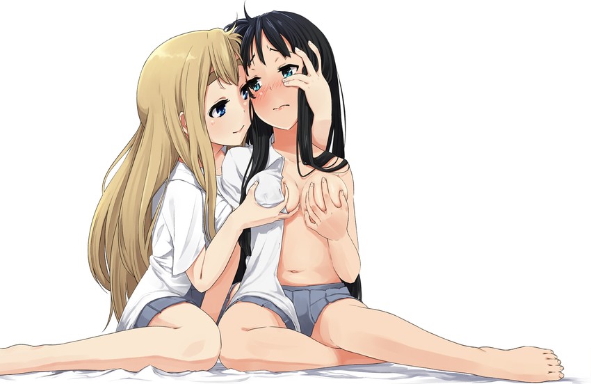 akiyama mio and kotobuki tsumugi (k-on!) drawn by omaru_gyuunyuu