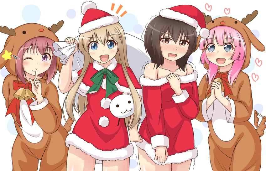 toshinou kyouko, akaza akari, funami yui, and yoshikawa chinatsu (yuruyuri) drawn by yurikamome8160