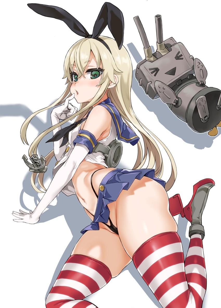 shimakaze and rensouhou-chan (kantai collection) drawn by asanagi