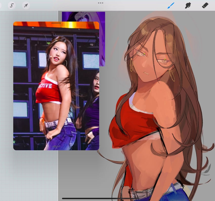 hyuna and olivia hye (alien stage) drawn by ff94_db