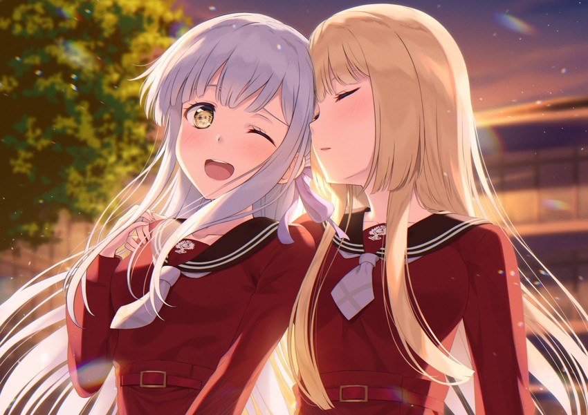 kon kanaho and miyagawa takane (assault lily) drawn by nuenue