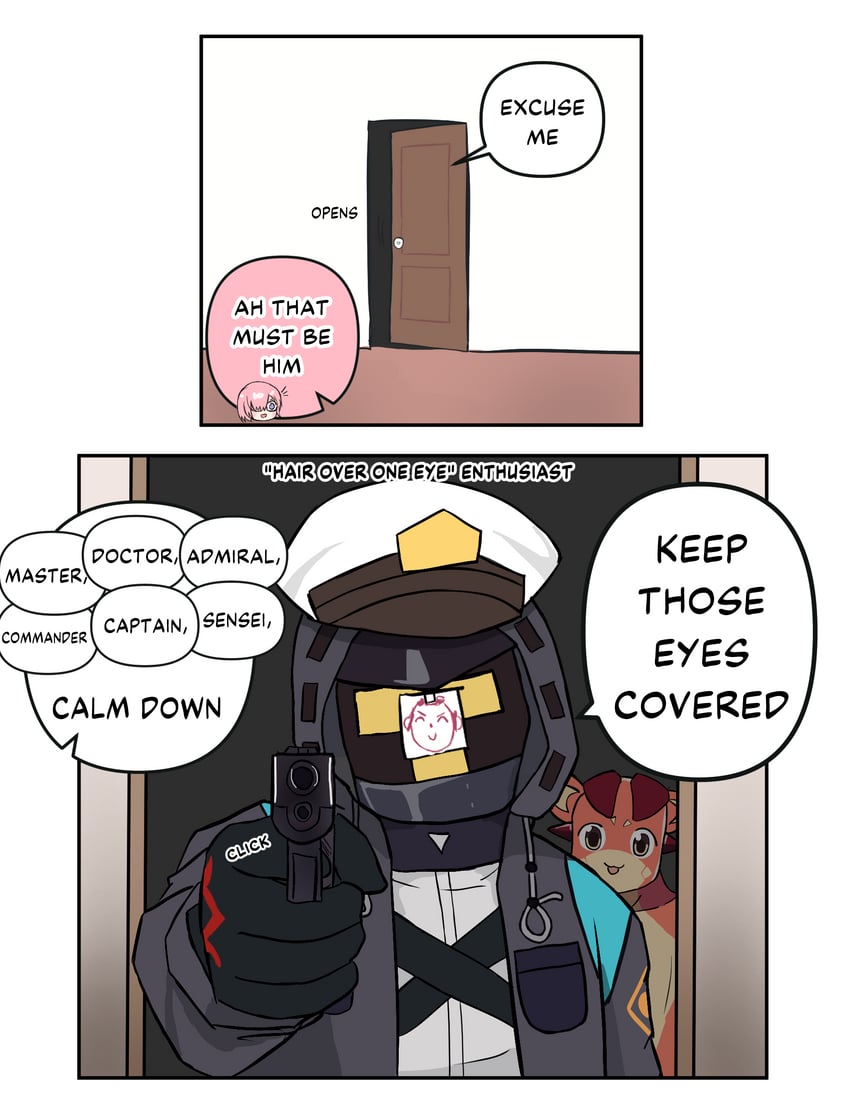 sensei, mash kyrielight, doodle sensei, doctor, commander, and 2 more (kantai collection and 6 more) drawn by myown