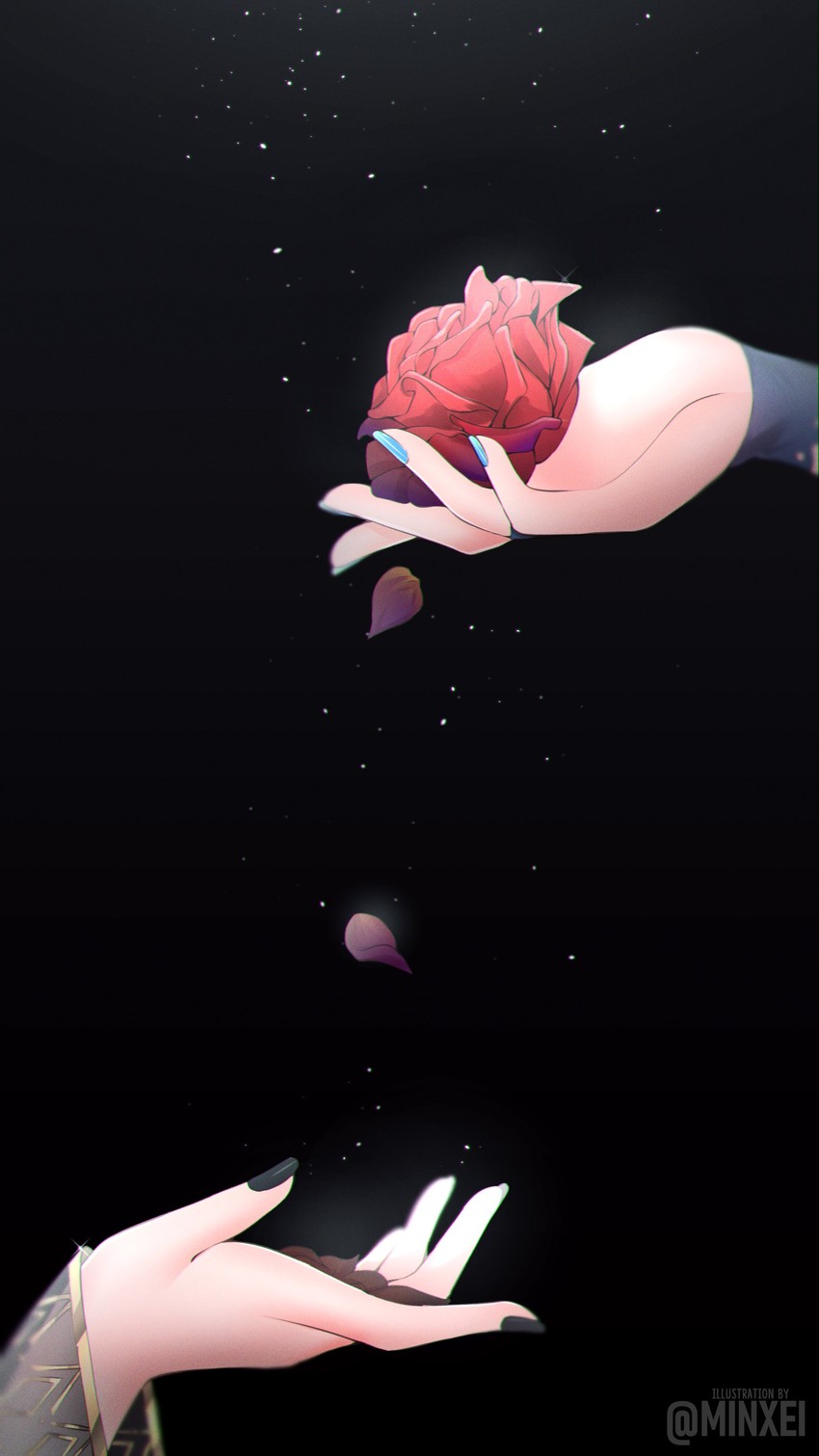 mori calliope and ceres fauna (hololive and 1 more) drawn by minxei