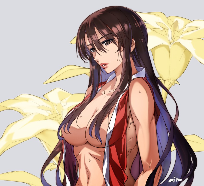 shiranui mai (the king of fighters and 1 more) drawn by miyo_(13th_floor)