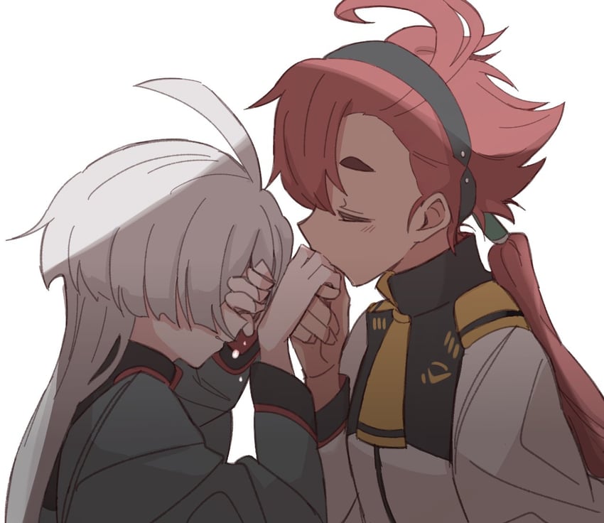 suletta mercury and miorine rembran (gundam and 1 more) drawn by slmo_hhhhh