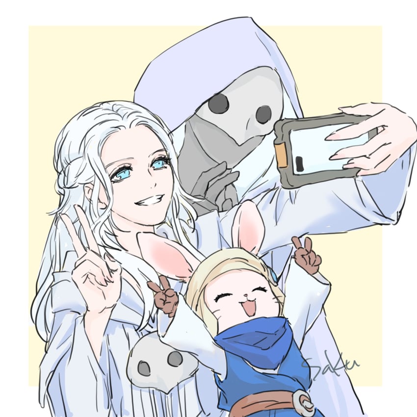 venat, loporrit, and the watcher (final fantasy and 1 more) drawn by saku_ff11