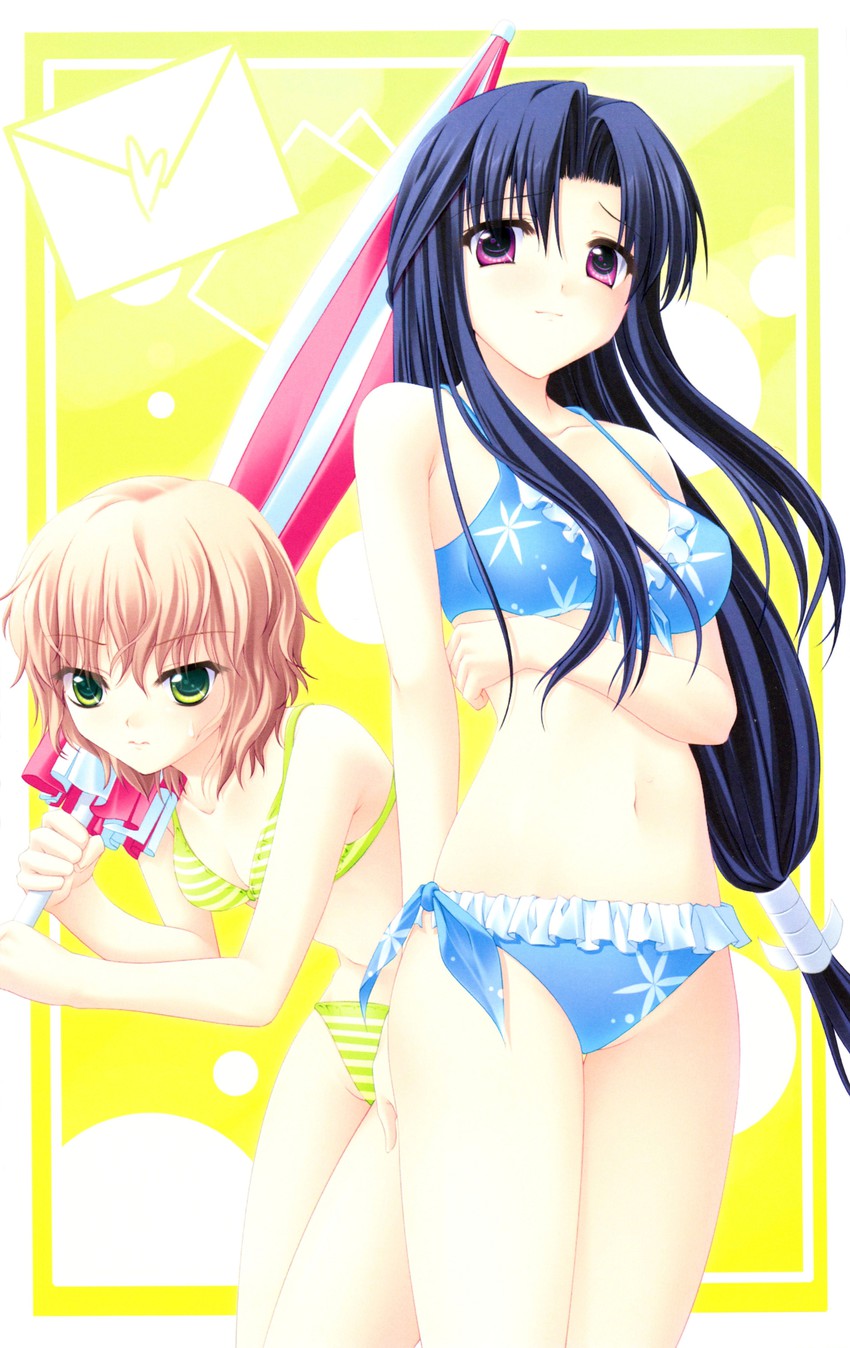 shimazu wakana and kawakami yuno (underbar summer) drawn by rakko_(makarakko)