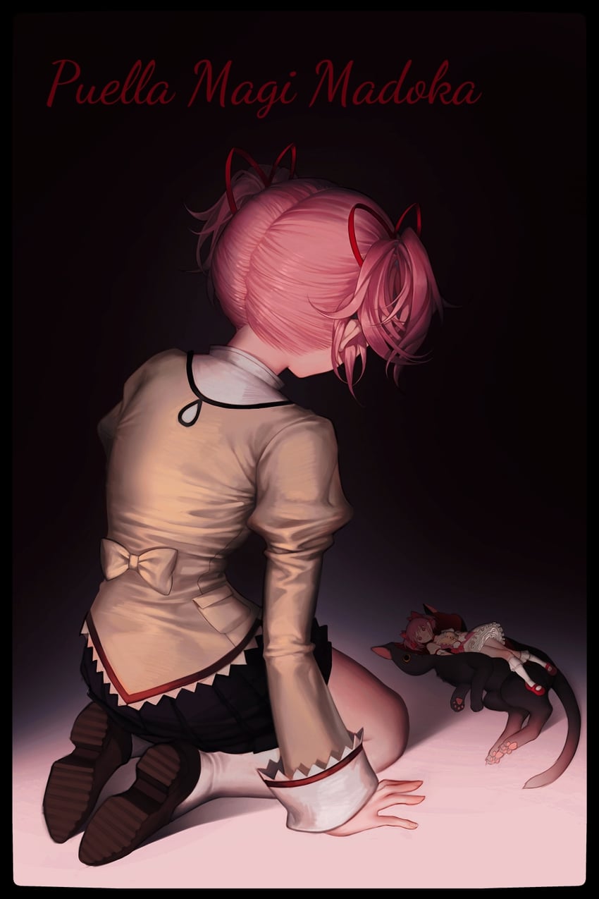 kaname madoka and amy (mahou shoujo madoka magica) drawn by huli_xiaobai and user_zenn5372