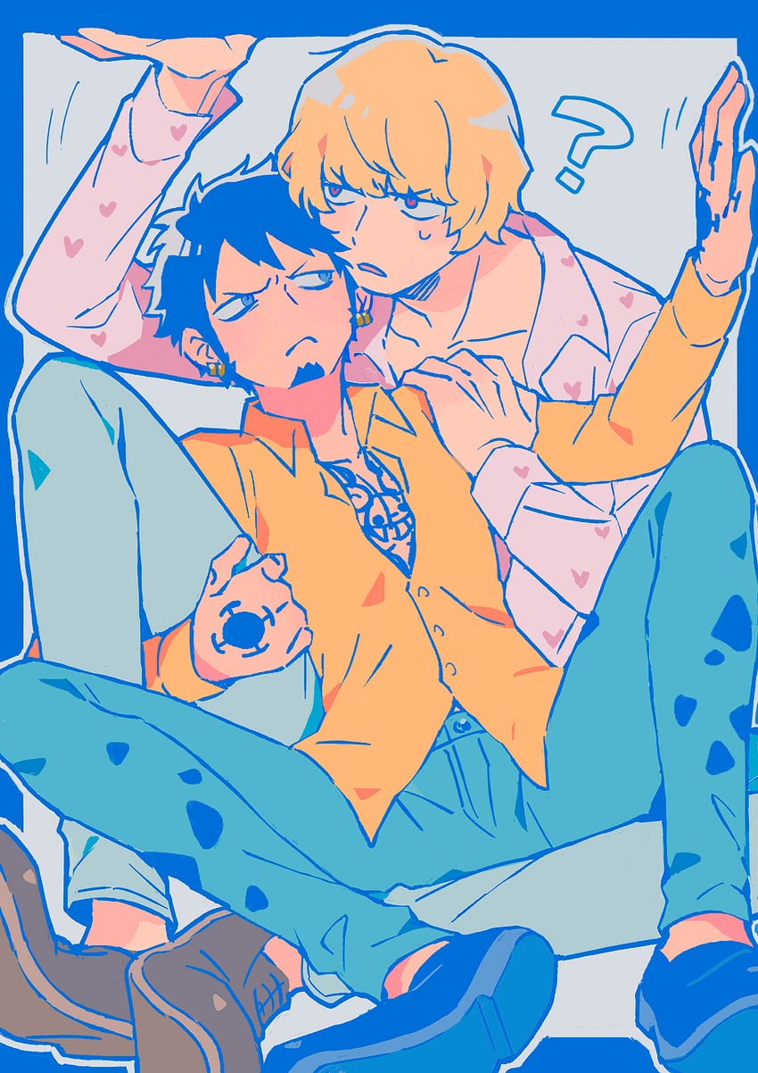 trafalgar law and donquixote rocinante (one piece) drawn by tmk_ouo