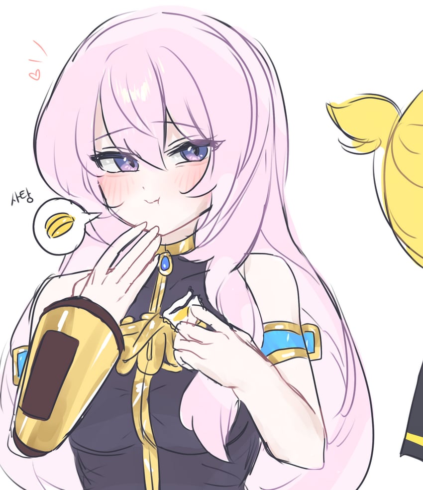 kagamine len and megurine luka (vocaloid) drawn by user_sxzr5453