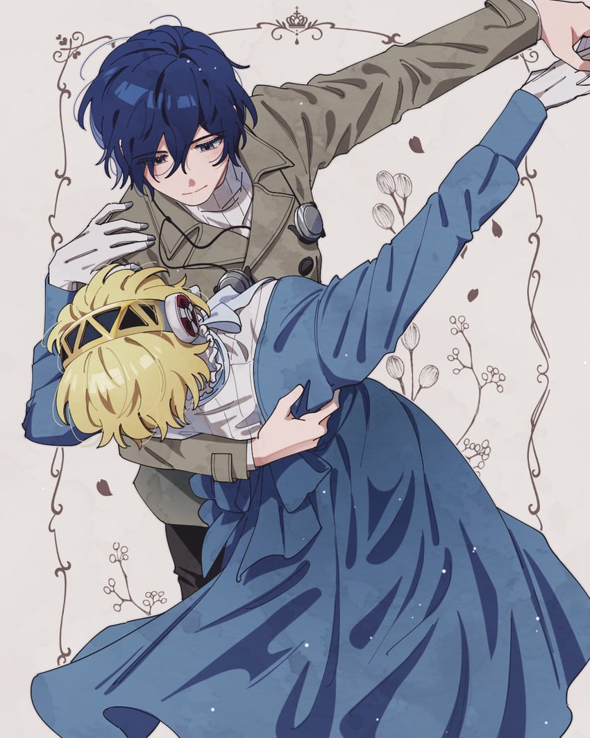 yuuki makoto and aigis (persona and 1 more) drawn by elulit2