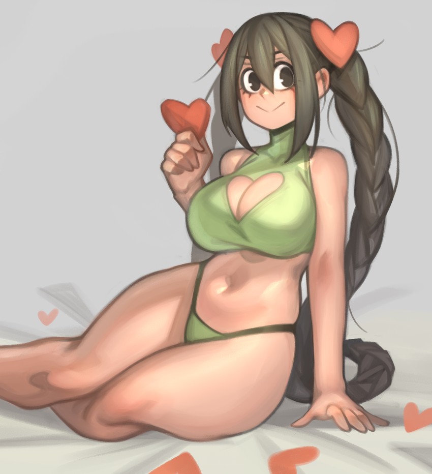asui tsuyu (boku no hero academia) drawn by kelvin_hiu
