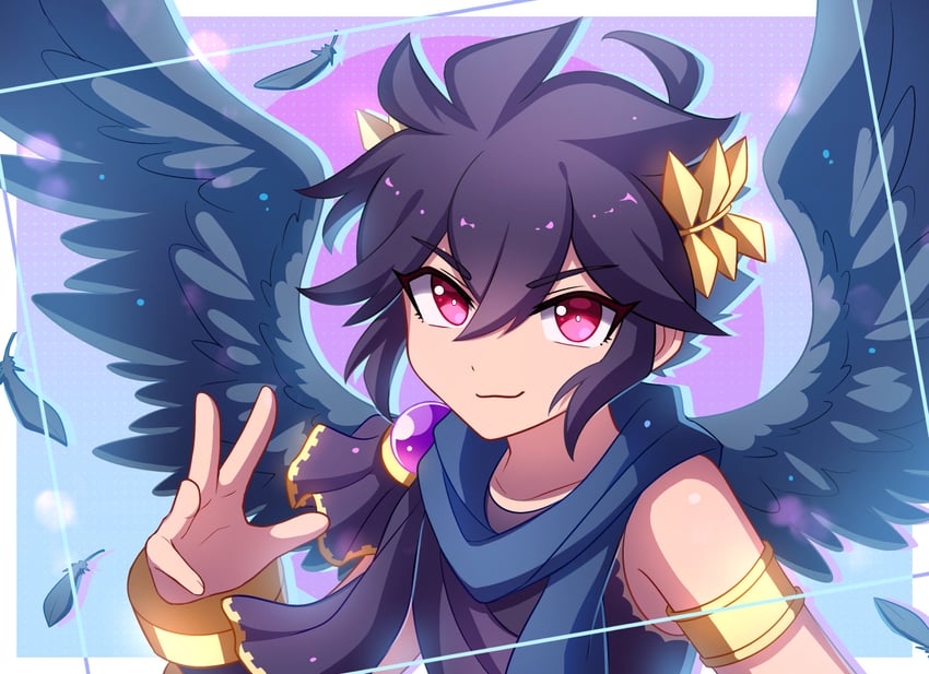 dark pit (kid icarus and 1 more) drawn by enni