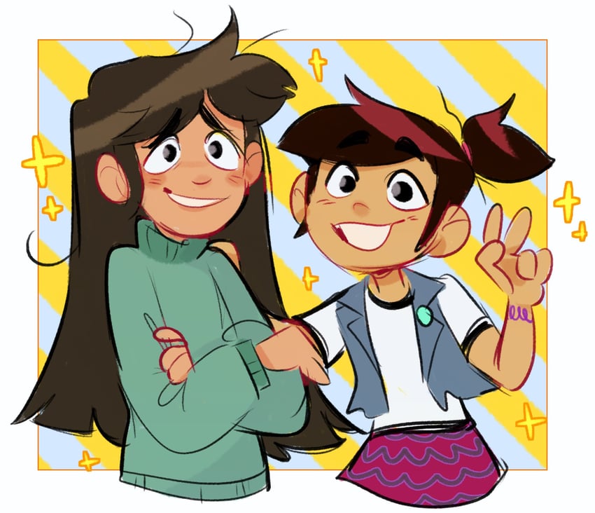 molly mcgee and libby stein-torres (the ghost and molly mcgee) drawn by bonnie_yun28