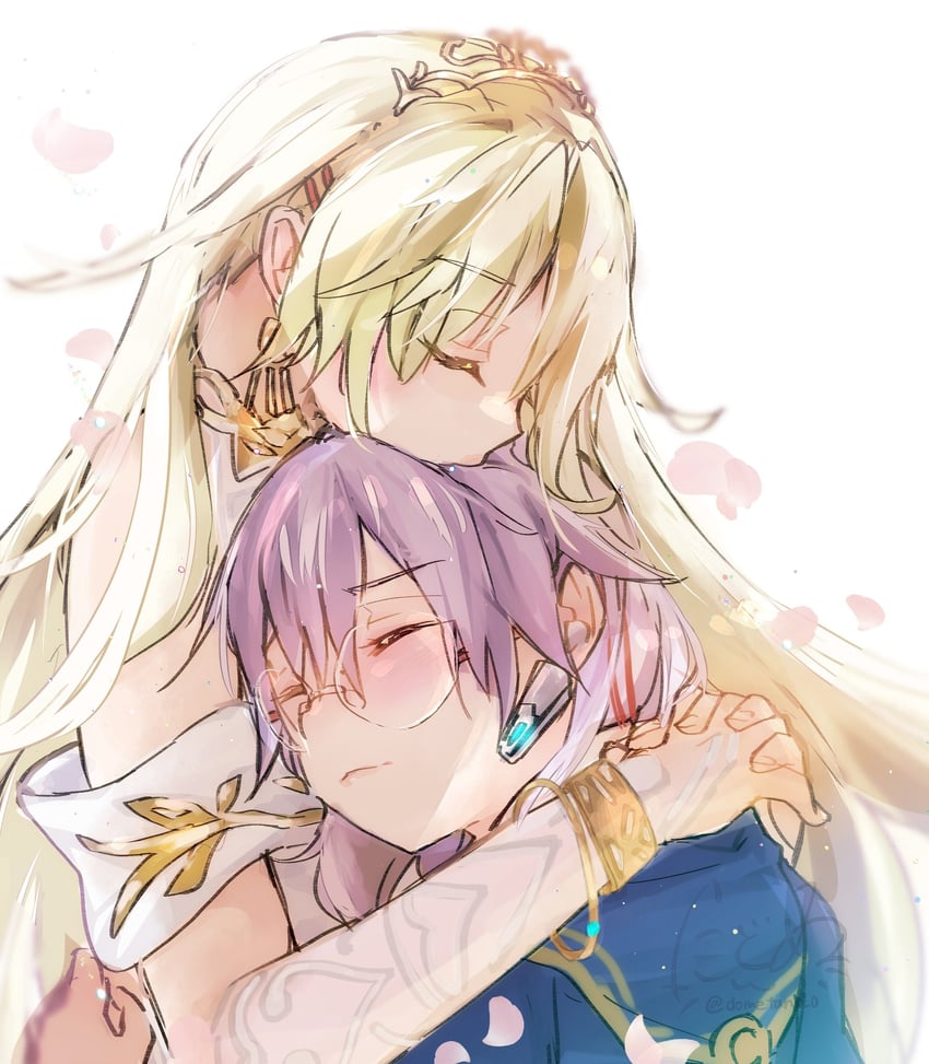 kayamori ruka and izumi yuki (heaven burns red) drawn by dometan0_0