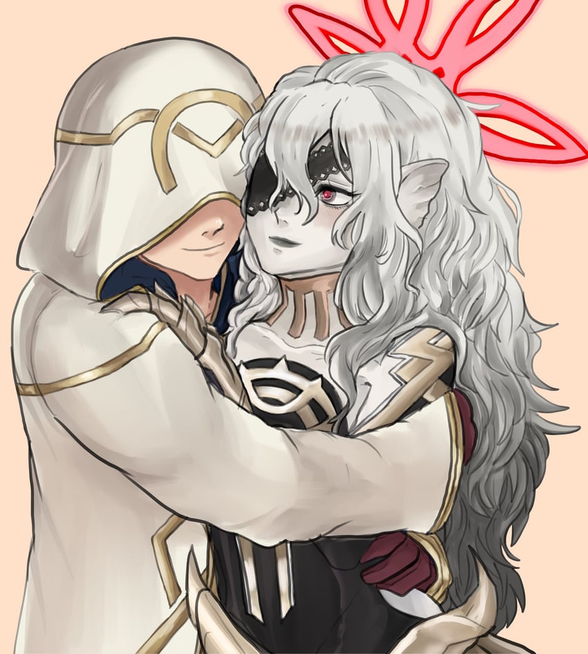 kiran, male kiran, and embla (fire emblem and 1 more) drawn by dotted_clouds