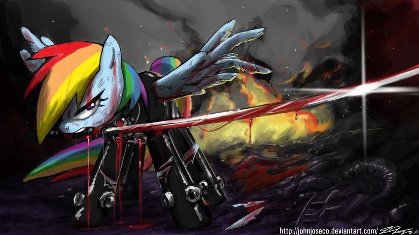 rainbow dash (my little pony and 2 more) drawn by john_joseco