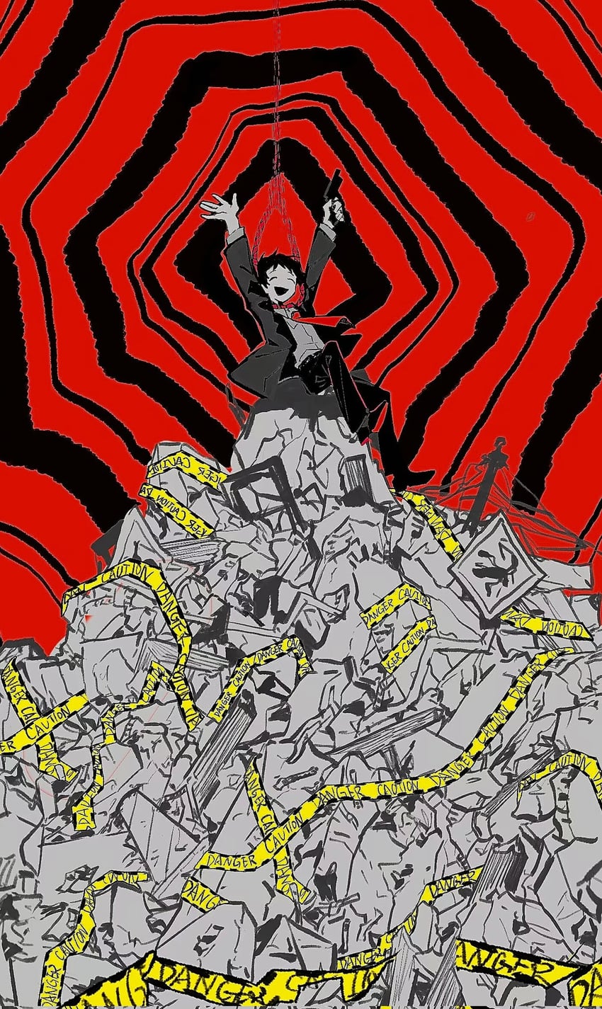 adachi tooru (persona and 1 more) drawn by hamusitas