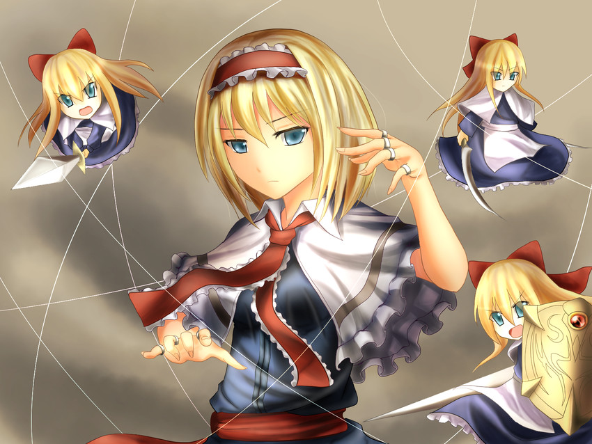 alice margatroid and shanghai doll (touhou) drawn by eeryuu_(2004107)