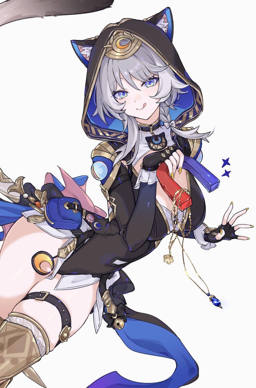 cipher (honkai and 1 more) drawn by awe_(adorableduckyy)