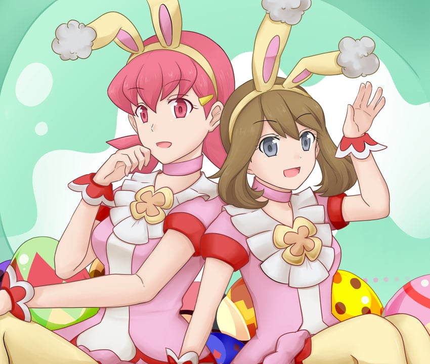 may and whitney (pokemon and 2 more) drawn by sakuds
