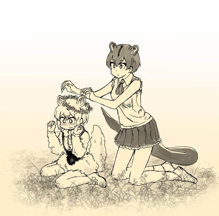 southern tamandua and fossa (kemono friends) drawn by ouka_(yama)