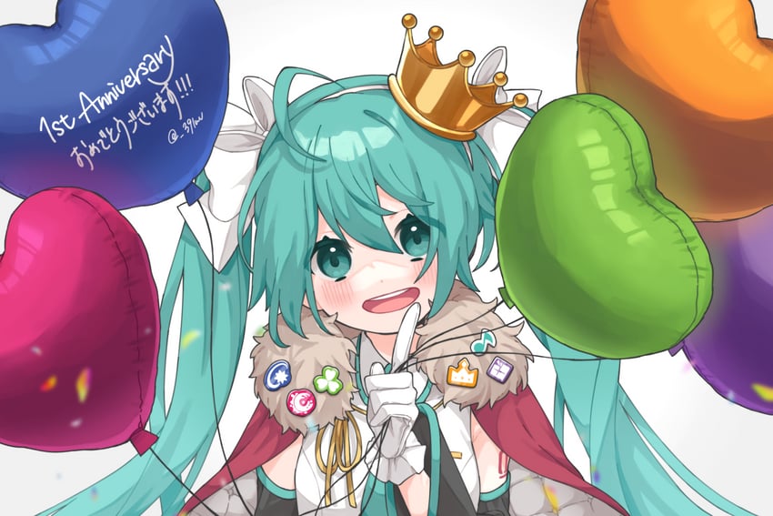 hatsune miku (vocaloid and 1 more) drawn by sakuraba_(_39luv)
