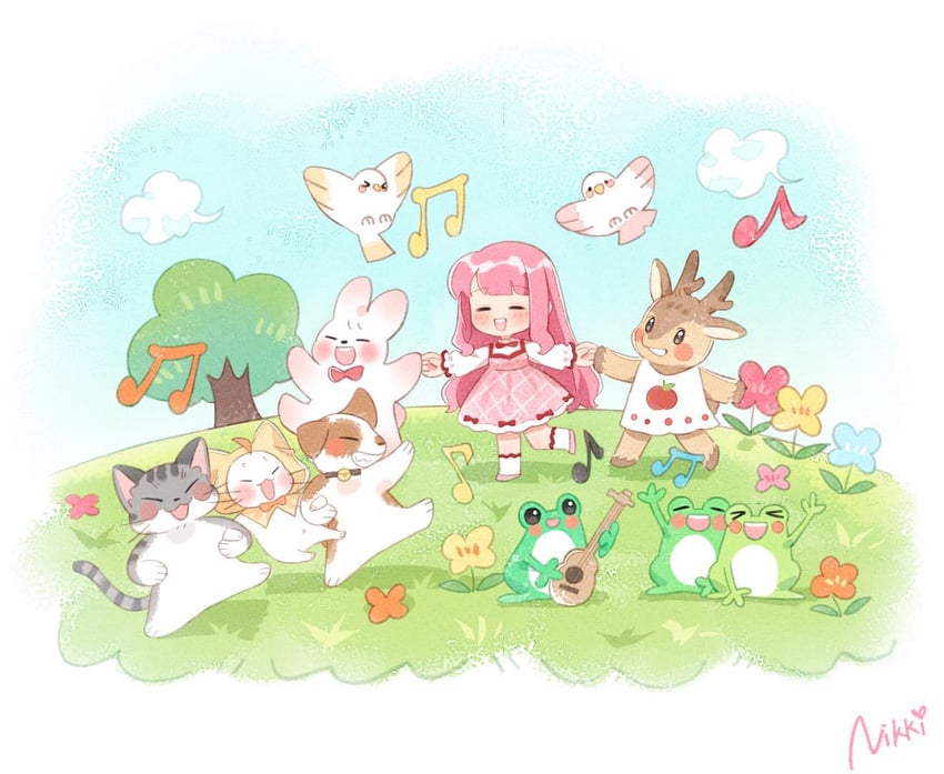 nikki, momo, and bloom poetry (nikki and 1 more)