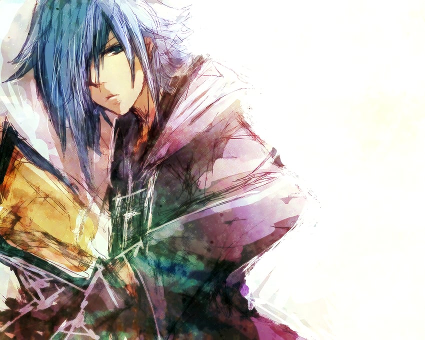 zexion (kingdom hearts and 1 more) drawn by leech0