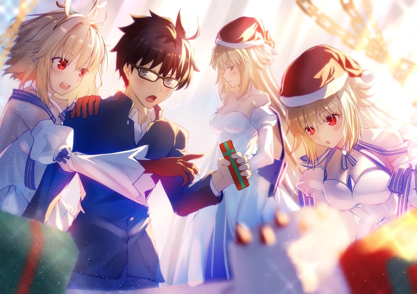 arcueid brunestud, tohno shiki, and archetype earth (fate and 2 more) drawn by toomishou