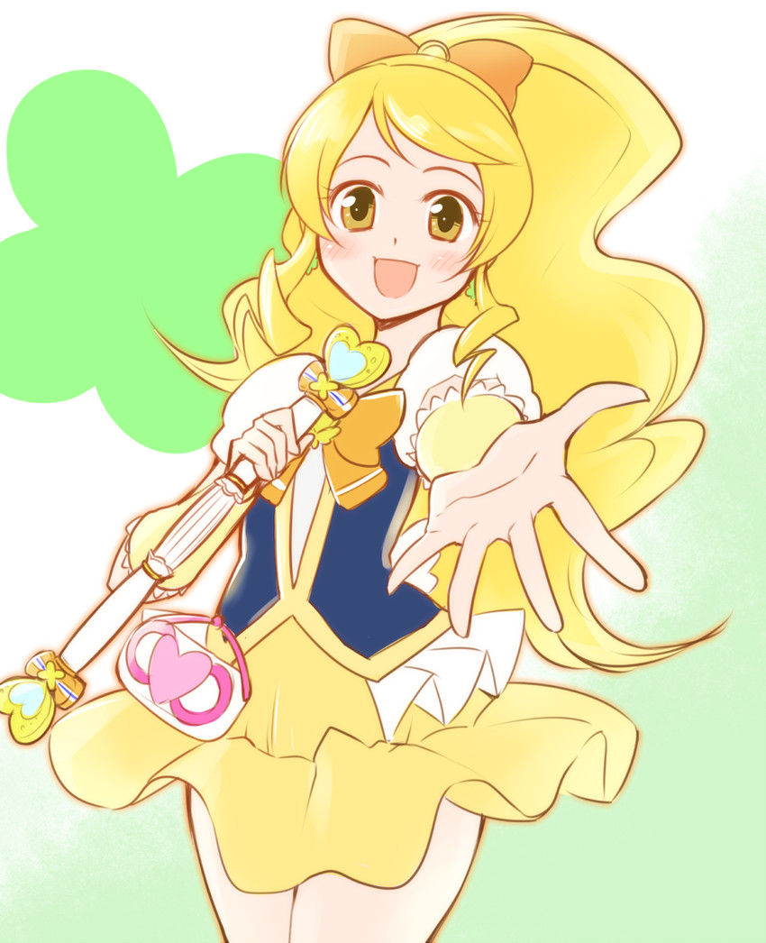 oomori yuuko and cure honey (precure and 1 more) drawn by arakawa_tarou