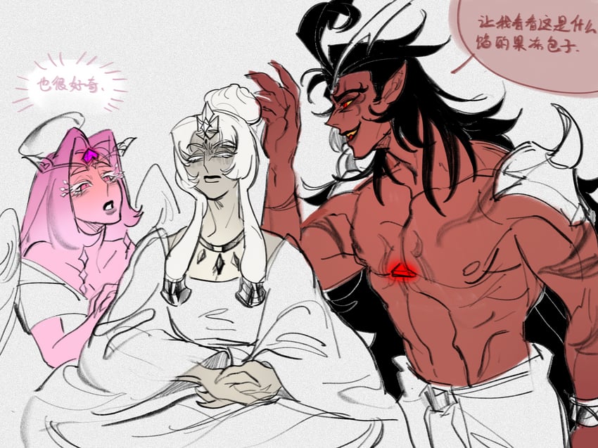 eternal sugar cookie, mystic flour cookie, and burning spice cookie (cookie run and 1 more) drawn by jugenxiannu196